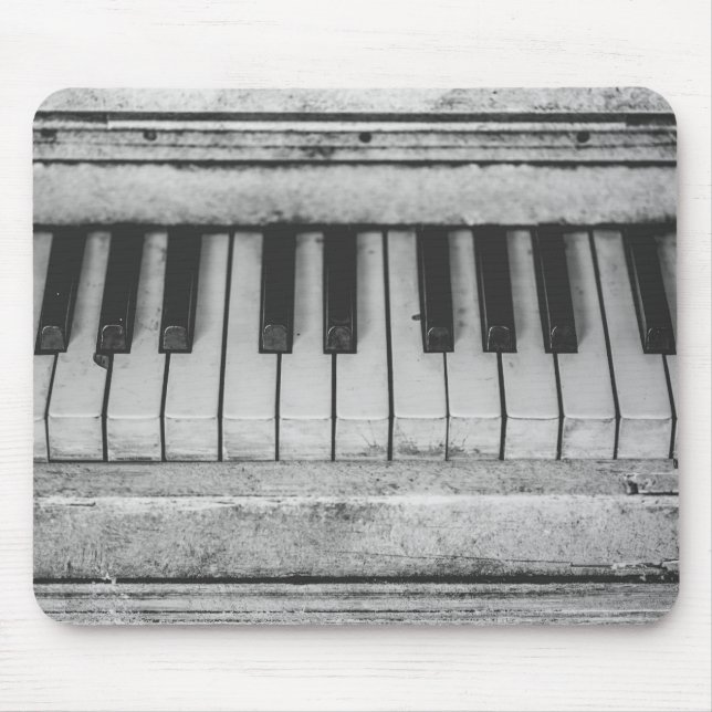 Åldrande piano musmatta (Framsidan)