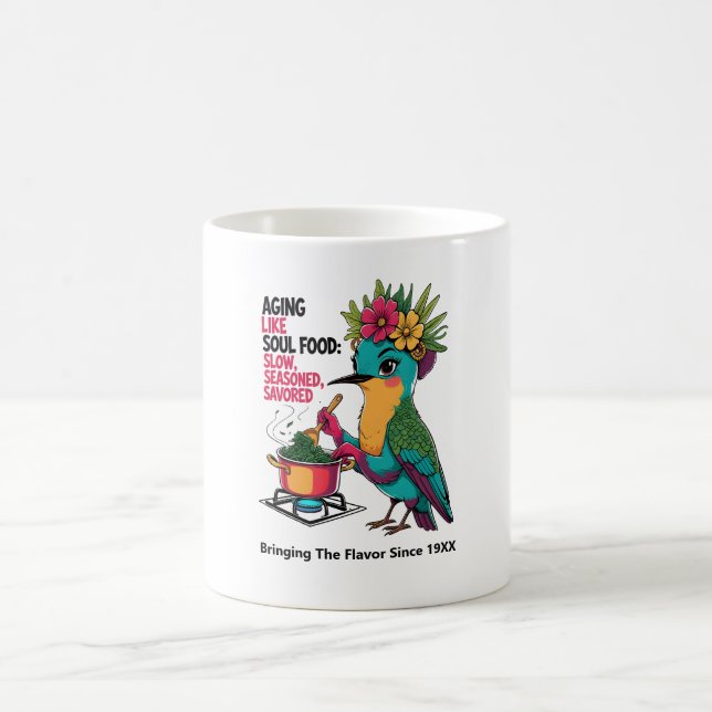 Åldrande som Soul Food Hummingbird Coffee Mugg (Center)
