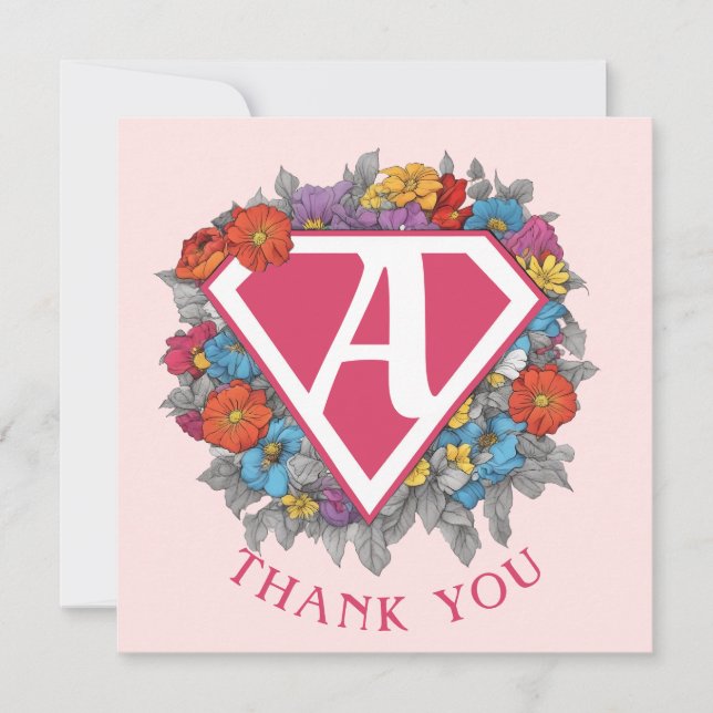 Åldrandet är en supermakts födelsedag tack kort (Framsida)