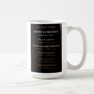 Åldrarna av människan mugg 11 Oz eller 15 Oz