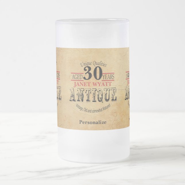 Åldras 30 år | 30ÅRS FÖDELSEDAG Frostat Ölglas (Center)