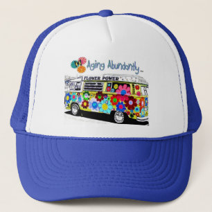 Åldras Abundantly Hippie Skåpbil Hatt Truckerkeps