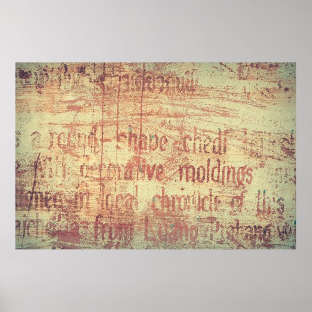 Åldras aluminiumbakgrund poster (Framsidan)