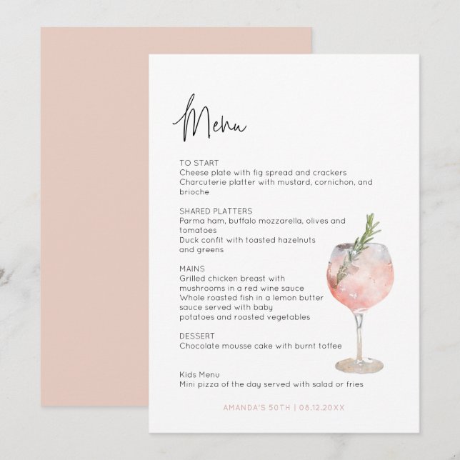 Åldras av vin-Möhippa till snabbmeny för  av  (Fram/baksida)