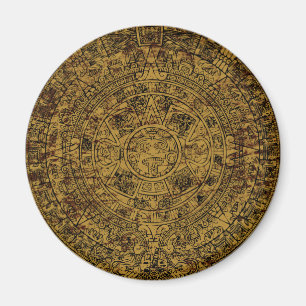 Åldras Aztec Sol Stone Calendar Magnet