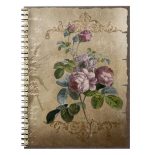 Åldras Blommigt Journal Anteckningsbok