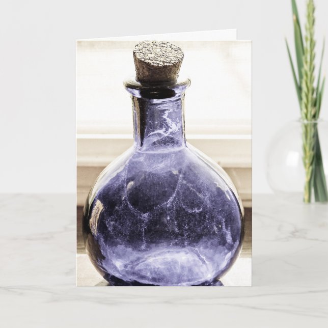 Åldras Blue Flaska Kort (Framsida)