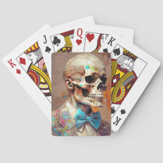 Åldras Elegance: Vintage Skeleton Art Casinokort