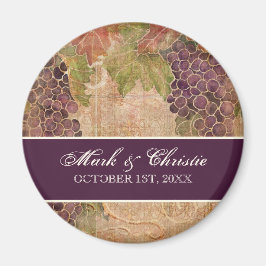 Åldras Grape Vineyard Bröllop Magnet