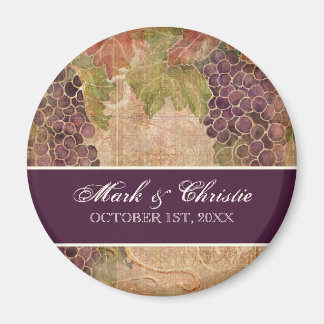 Åldras Grape Vineyard Bröllop Magnet