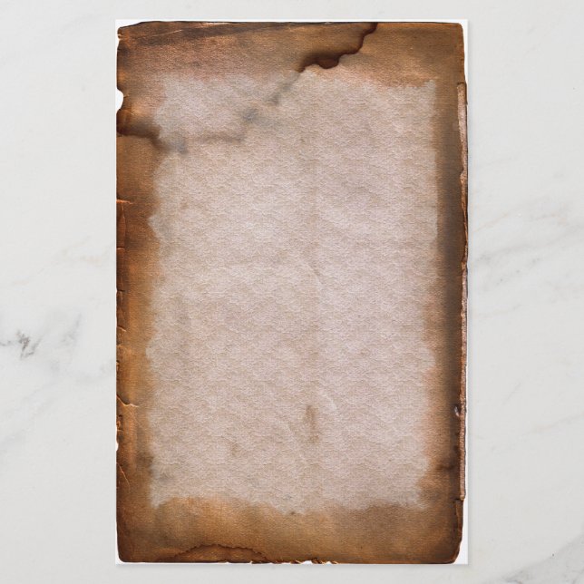 Åldras knäckt befläckt vintagebrevpapper brevpapper (Framsida)