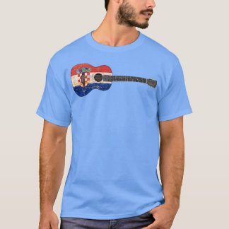 Åldras och det kroatiska akustiska Guitar T Shirt