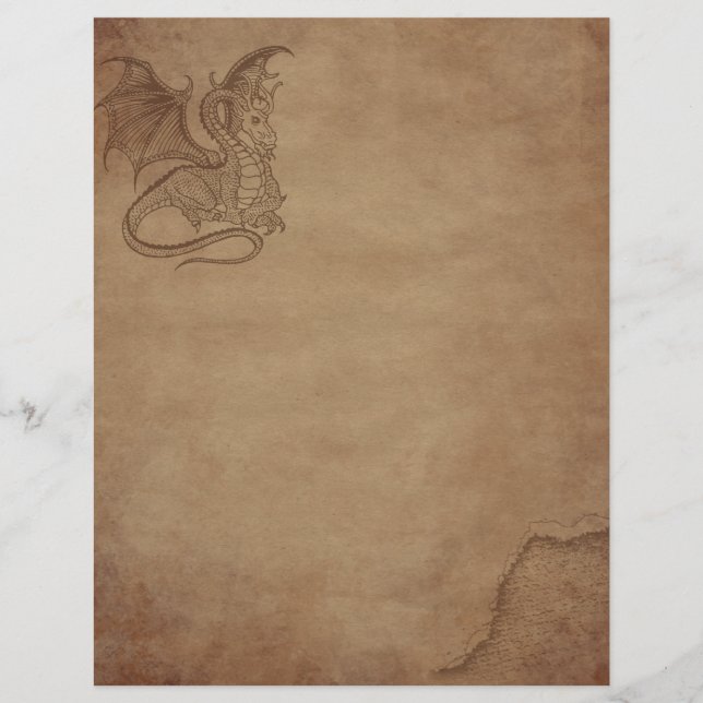 Åldras papper - Dragon (Framsida)