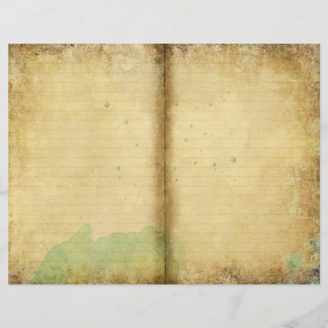 Åldras Papper naturart Art Journal sida (Framsida)