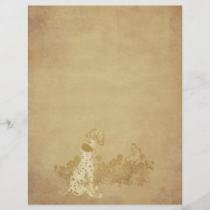 Åldras Pappra Dalmatiska hundvalpar Skrapbok