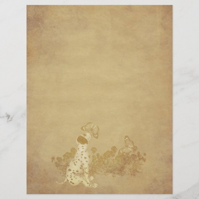 Åldras Pappra Dalmatiska hundvalpar Skrapbok (Framsida)