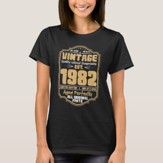 Åldras perfekt Vintage Est 1982, mognad 40 år T Shirt