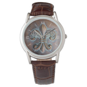 Åldras Se Fleur De Lis Armbandsur