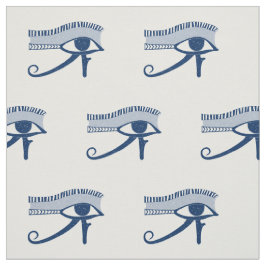 Åldras Se Öga i Horus Blue and White Tyg