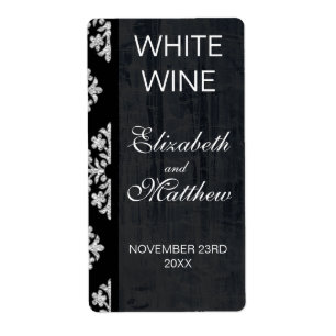 Åldras Silver Damaskus, Vin-etiketter Fraktsedel