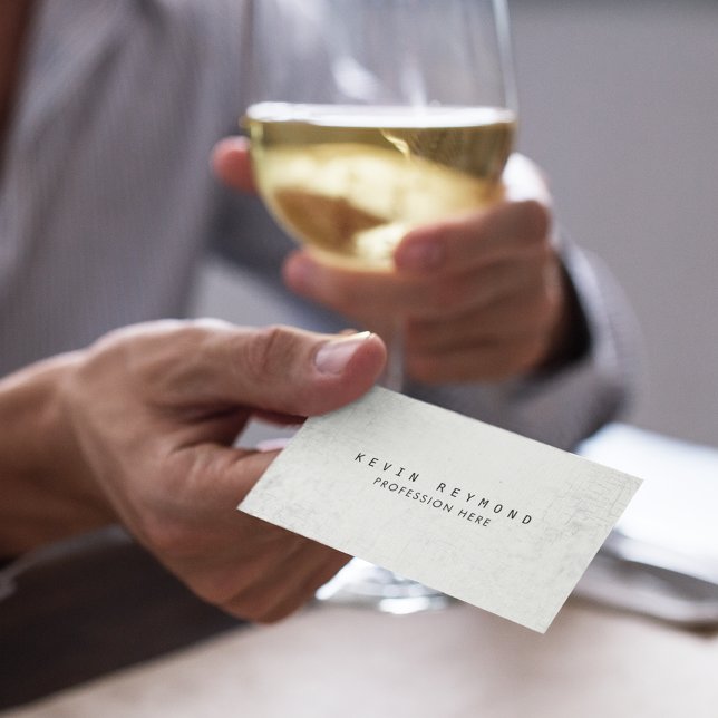 åldras struktur, vit professionell elegant visitkort (Skapare uppladdad)