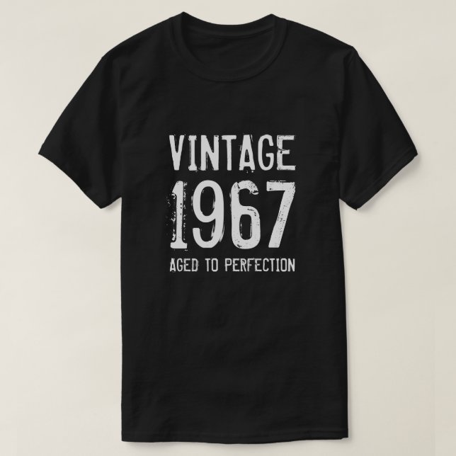 Åldras till perfekt 1967 manar 50:e födelsedagskjo t shirt (Design framsida)
