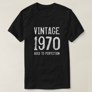 Åldras till perfektion 1970 manar 50:e födelseda t shirt