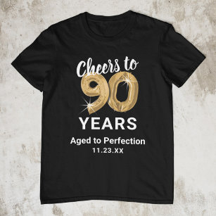 Åldras till Perfektion 90:e Birthday T-Shirt