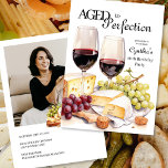 Åldras till Perfektion Elegant Vin 50:e födelsedag Inbjudningar<br><div class="desc">Fira en chic och elegant 50-årsdag med vår Åldras till Perfection Elegant Vin design! Perfekt för en vin och ost party eller en flickas nattsamlag,  denna unika och trendig-utskrift är ett måste för firande. Skål för femtionde året med denna realistiska vattenfärgsgrafik!</div>