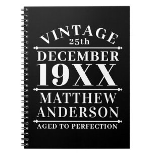 Åldras till Perfektion för Vintage av personlig Anteckningsbok