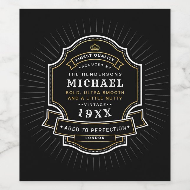 Åldras till Perfektion Namn och födelseår Födelsed Vinflaska Etikett (Singel etikett)