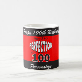 Åldras till perfektion på 100% pipe% den 100. kaffemugg