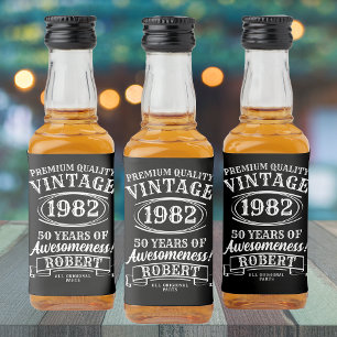 Åldras till Perfektion Personlig Vintage födelseda Spritflaskor Etikett