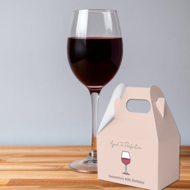 Åldras till Perfektion Vin 40:e födelsedagen Presentaskar (Skapare uppladdad)