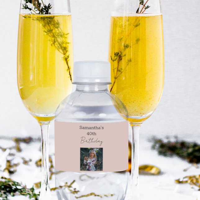 Åldras till Perfektion Vin 40:e födelsedagen Vattenflaskor Etikett (Skapare uppladdad)