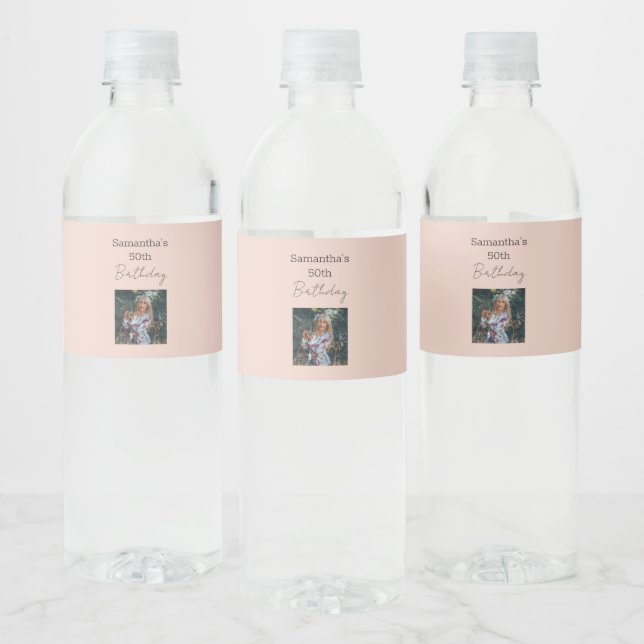 Åldras till Perfektion Vin 50:e födelsedagen Vattenflaskor Etikett (Flaskor)