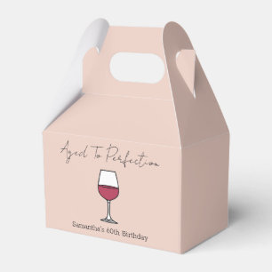 Åldras till Perfektion Vin 60:e födelsedagen Presentaskar