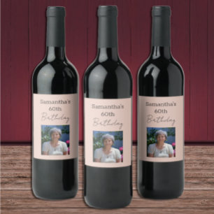 Åldras till Perfektion Vin 60:e födelsedagen Vinflaska Etikett
