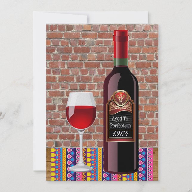 Åldras till prefektion födelsedag/annan inbjudan (Framsida)