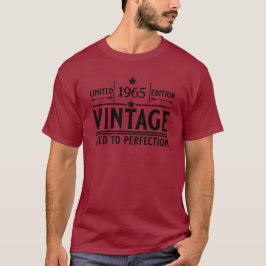 Åldras till prefektion födelsedag t shirt