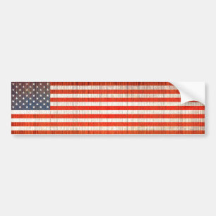 Åldras US-flagga Bildekal