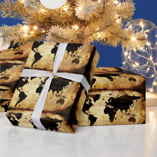 åldras-världen-karta presentpapper (Helgdagar)