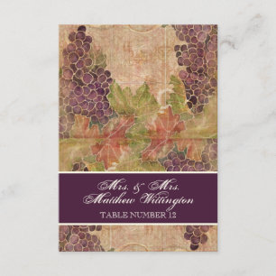 Åldras Vineyard Bröllop Bordsnummer Sittplats