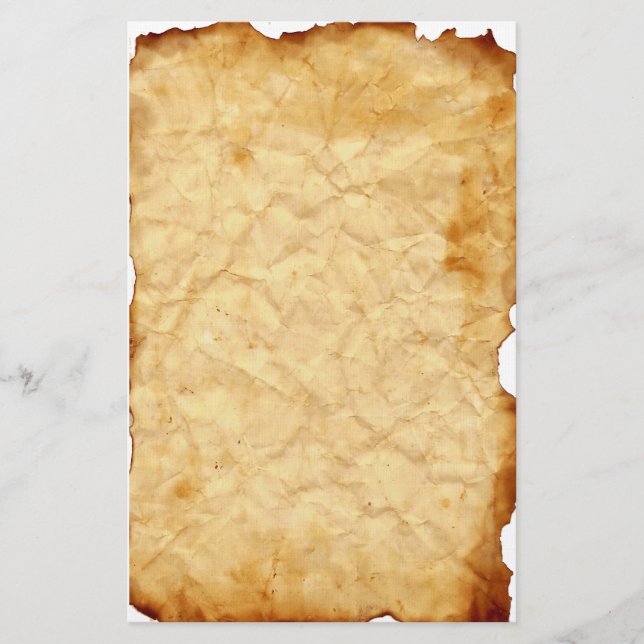Åldras Vintage Crumpled Stationery Brevpapper (Framsida)
