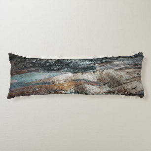 Åldras Weatured Lagrar Eucalyptus Träd Blue Bark Kroppskudde
