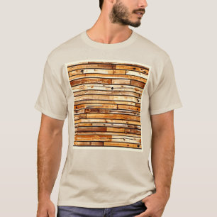 Åldras Wood Struktur Design T Shirt