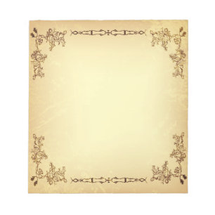 Åldrasen Retro-Vintage Papper Anteckningsblock