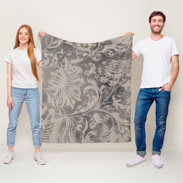 Åldrasens Blommigt Fleecefilt (På plats)