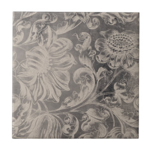 Åldrasens Blommigt Kakelplatta