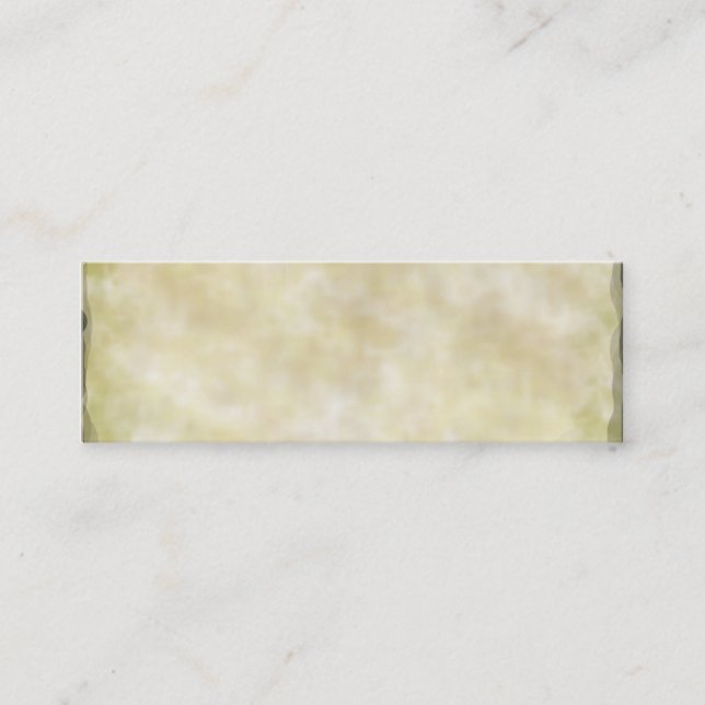 Åldrats Parchmentpapper Mini Visitkort (Framsida)